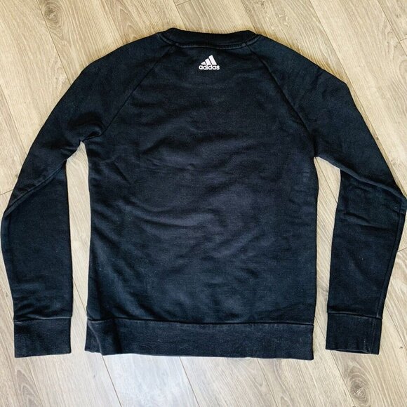 Adidas Women Sweatshirt Running Essentials Black Training Gym S97079 Sz Small - Picture 8 of 9